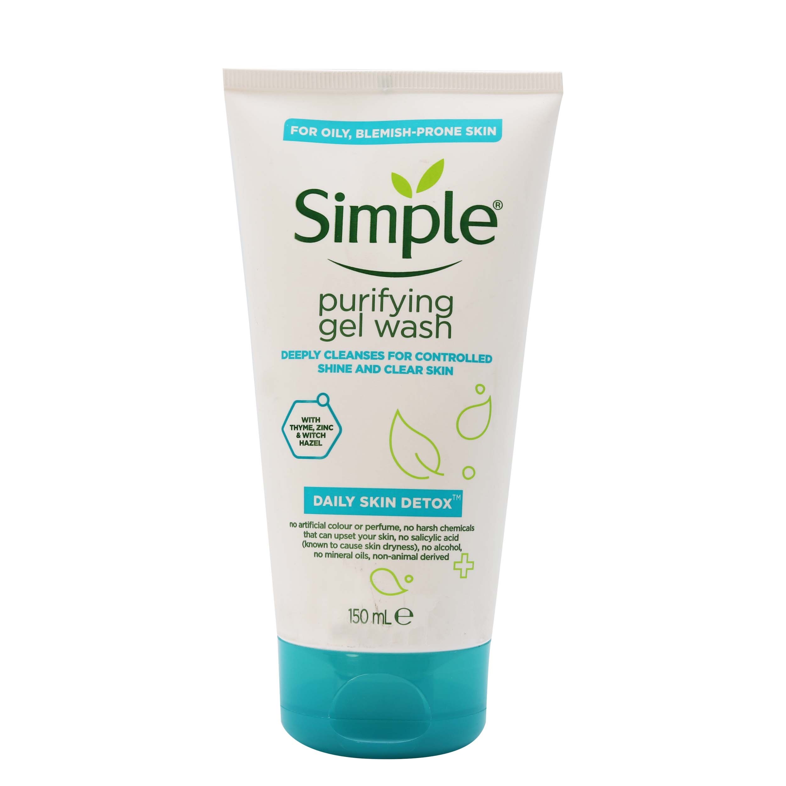 Simple face wash gel suitable for oily skin