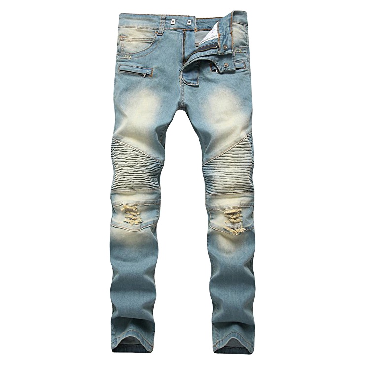 شلوار جین مردانه تک رنگ 12 سایز
