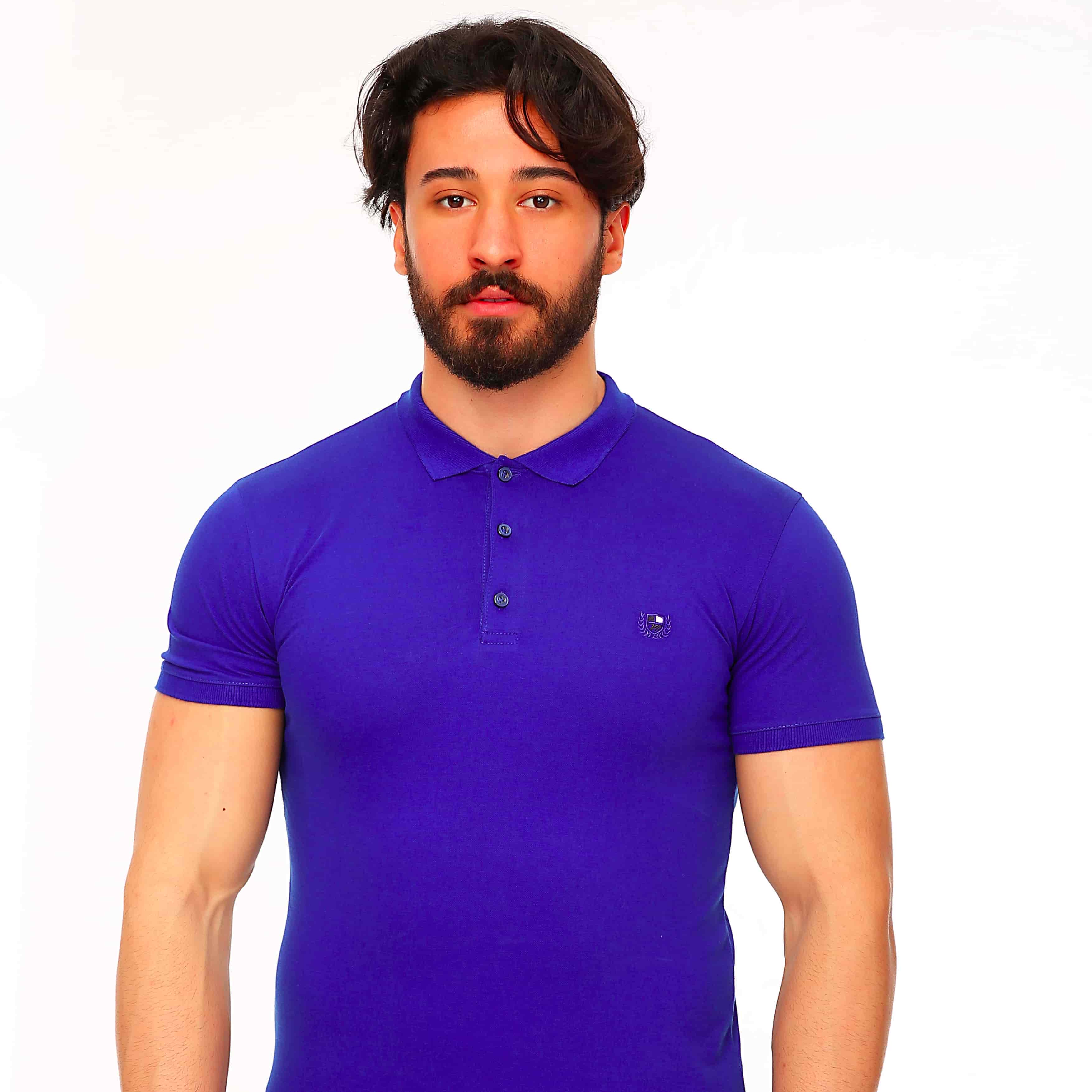 خرید عمده تی شرت یقه دار مردانه در 11 رنگ 