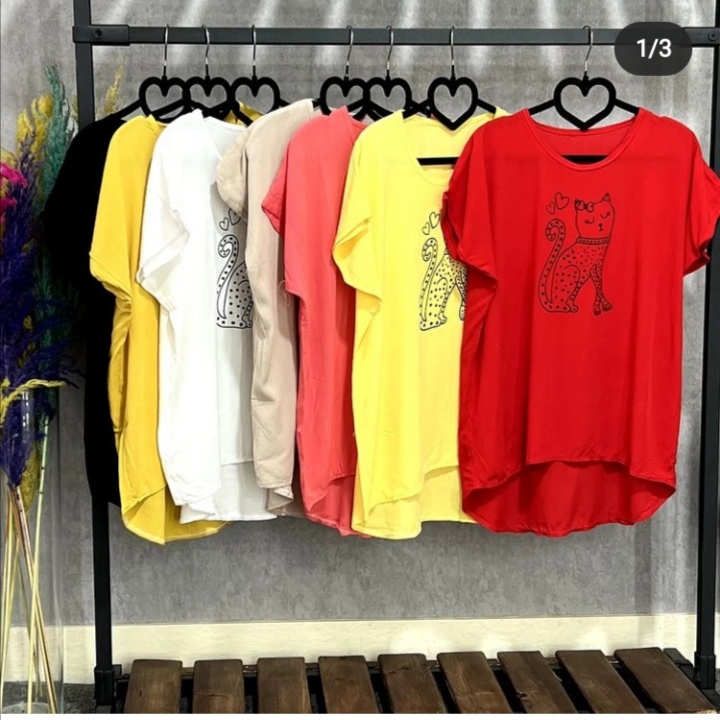 Women's T -Shirts Design Cattle in 2 Fresh Size Up to 1