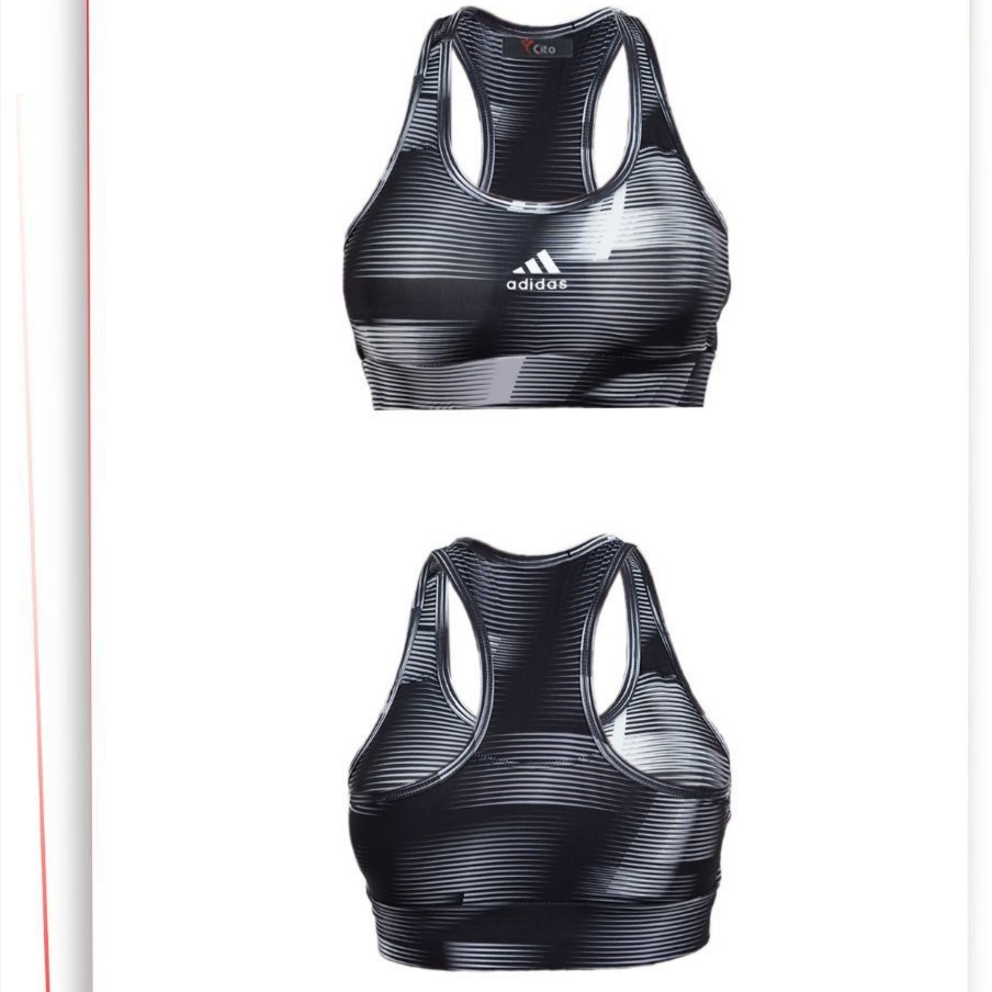 تاپ نیم تنه زنانه کاپ دار ورزشی طرح adidas