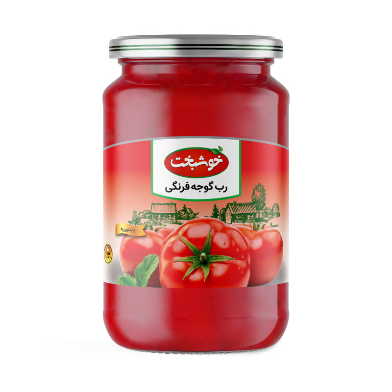 رب گوجه فرنگی شیشه خوشبخت - 700 گرم