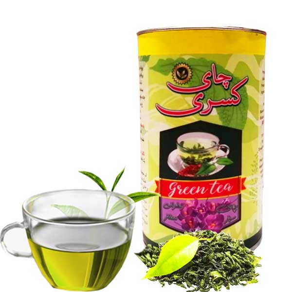 چای سبز زعفرانی 125 گرمی کسری