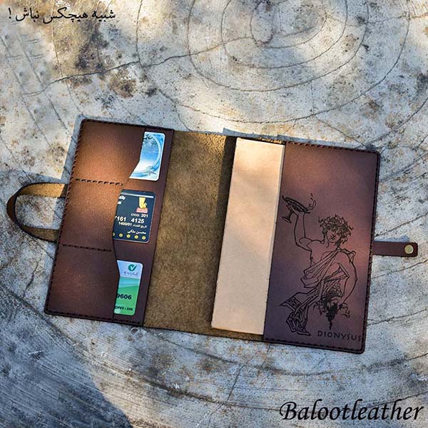 wholesale All natural handmade natural leather booklet cover