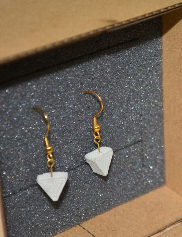 wholesale Concrete triangular earrings