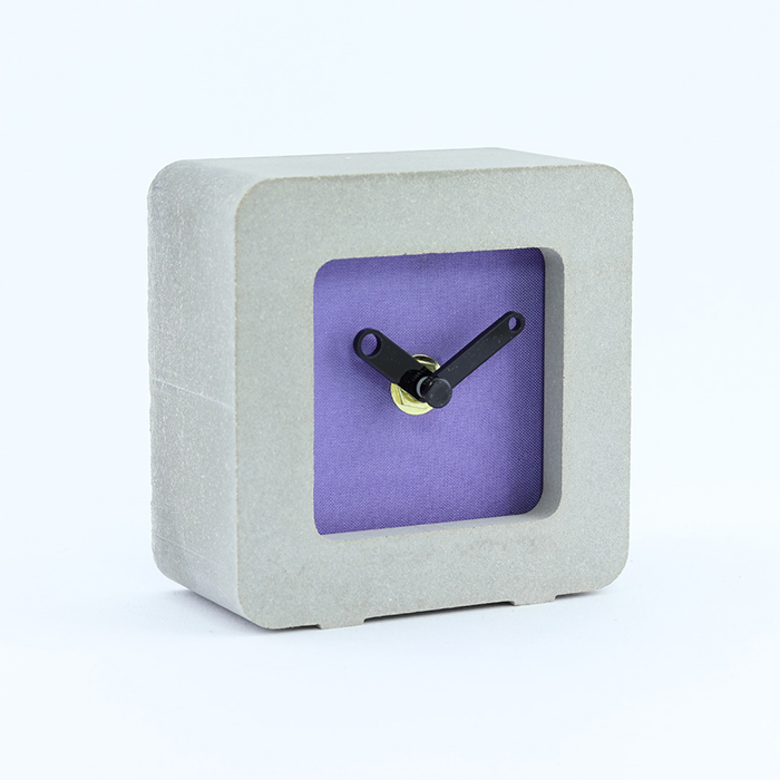 Bubble brand purple concrete desktop handmade watch