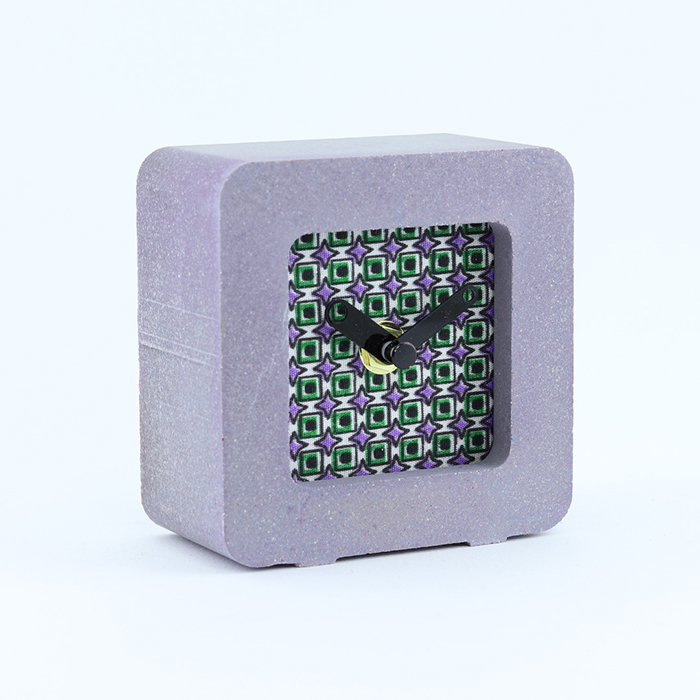 Bubble brand fancy purple concrete desktop handmade watch