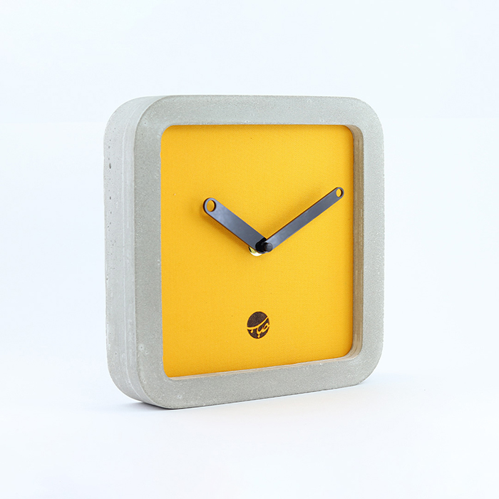 Bubble brand yellow concrete wall handmade watch