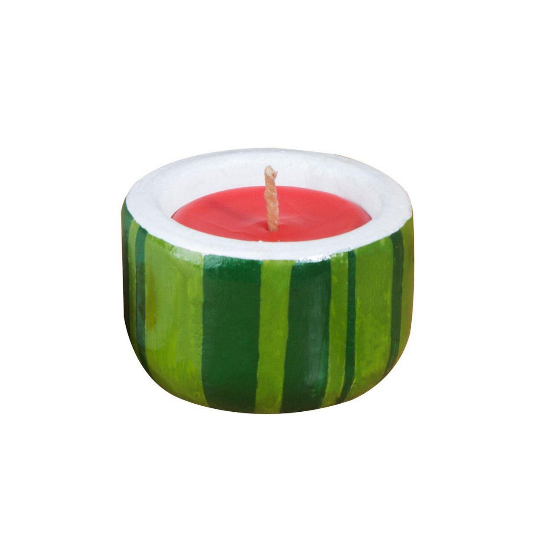 Watermelon model handmade concrete candle holder