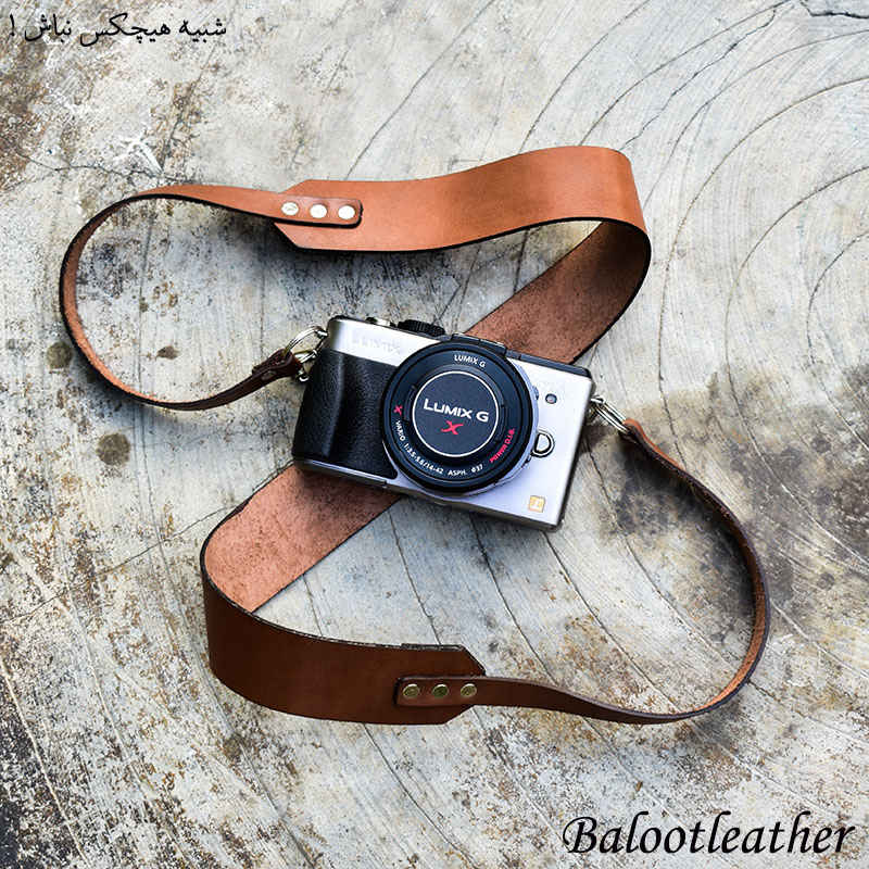Neck strap Simple natural leather camera