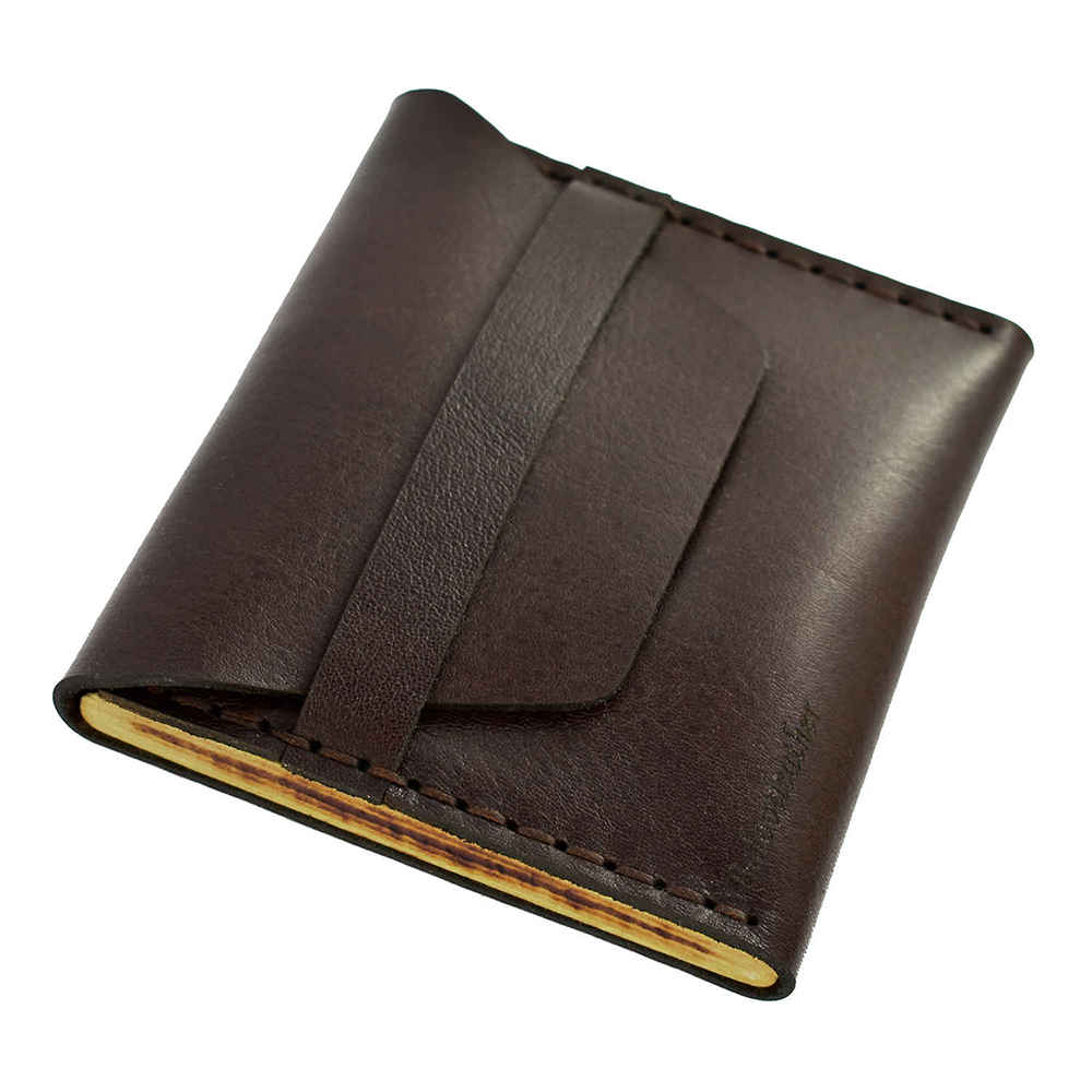wholesale Natural leather and wood cigarette case