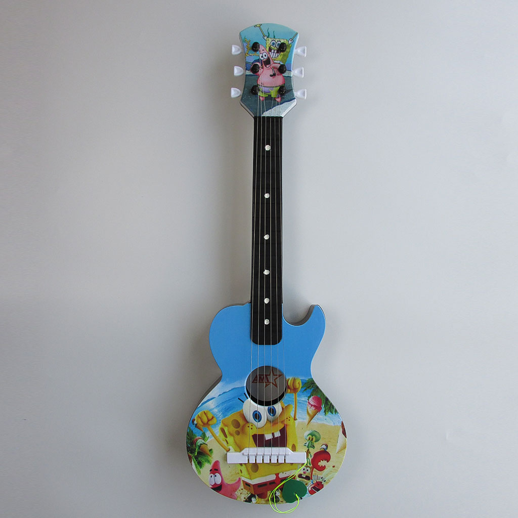 Small Classic Blue Background Guitar Toy Sponge Bob