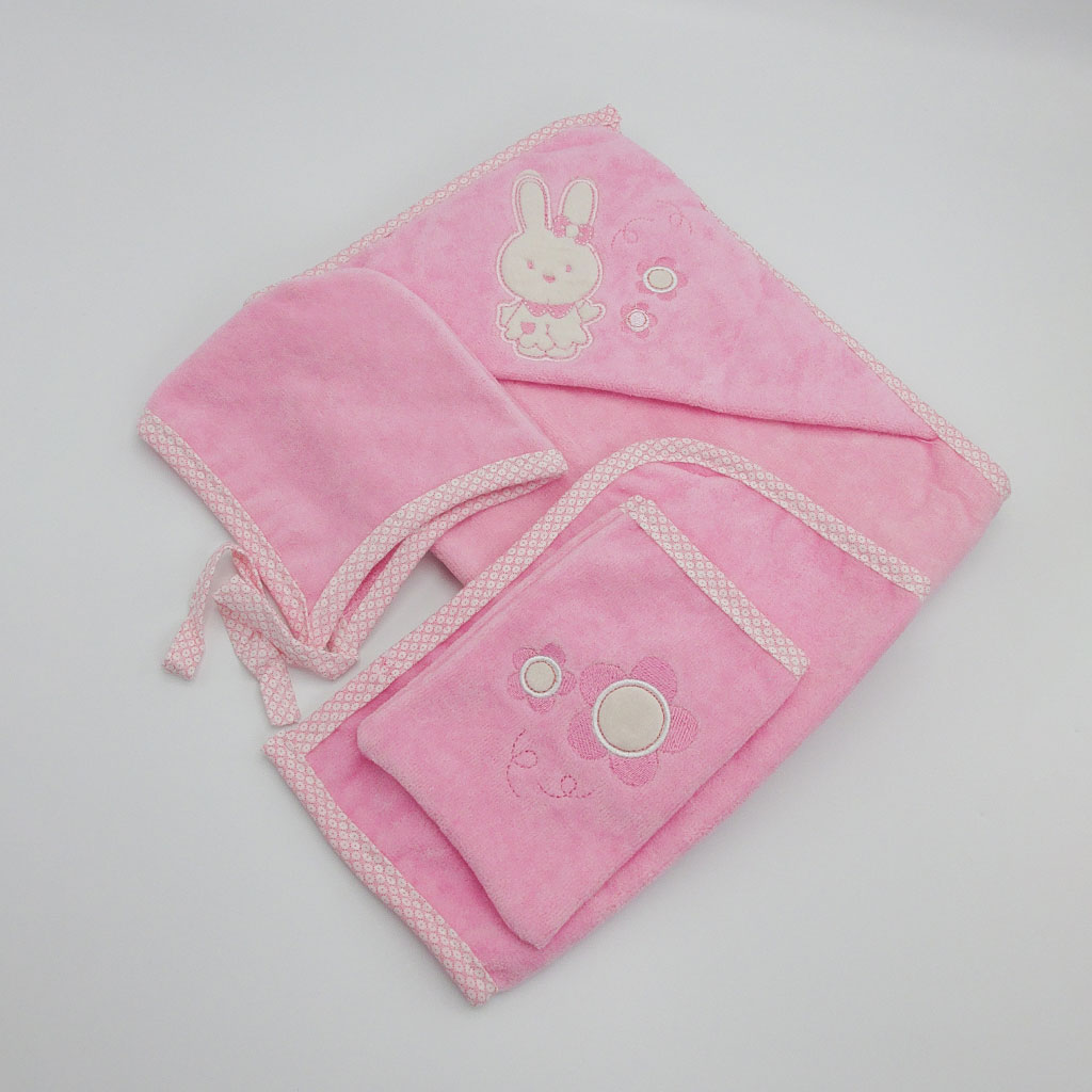 Pink baby towel service