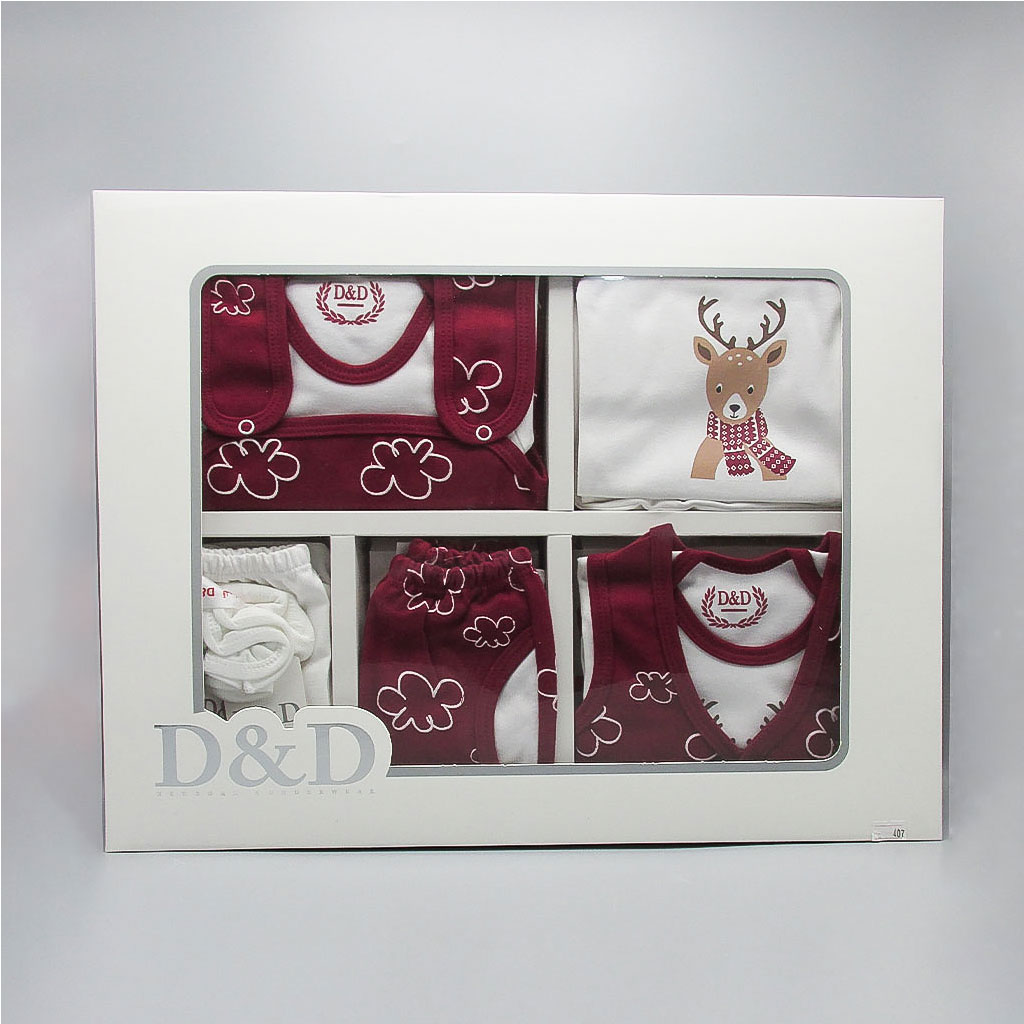 wholesale Set of 20 white and crimson D&D baby pieces