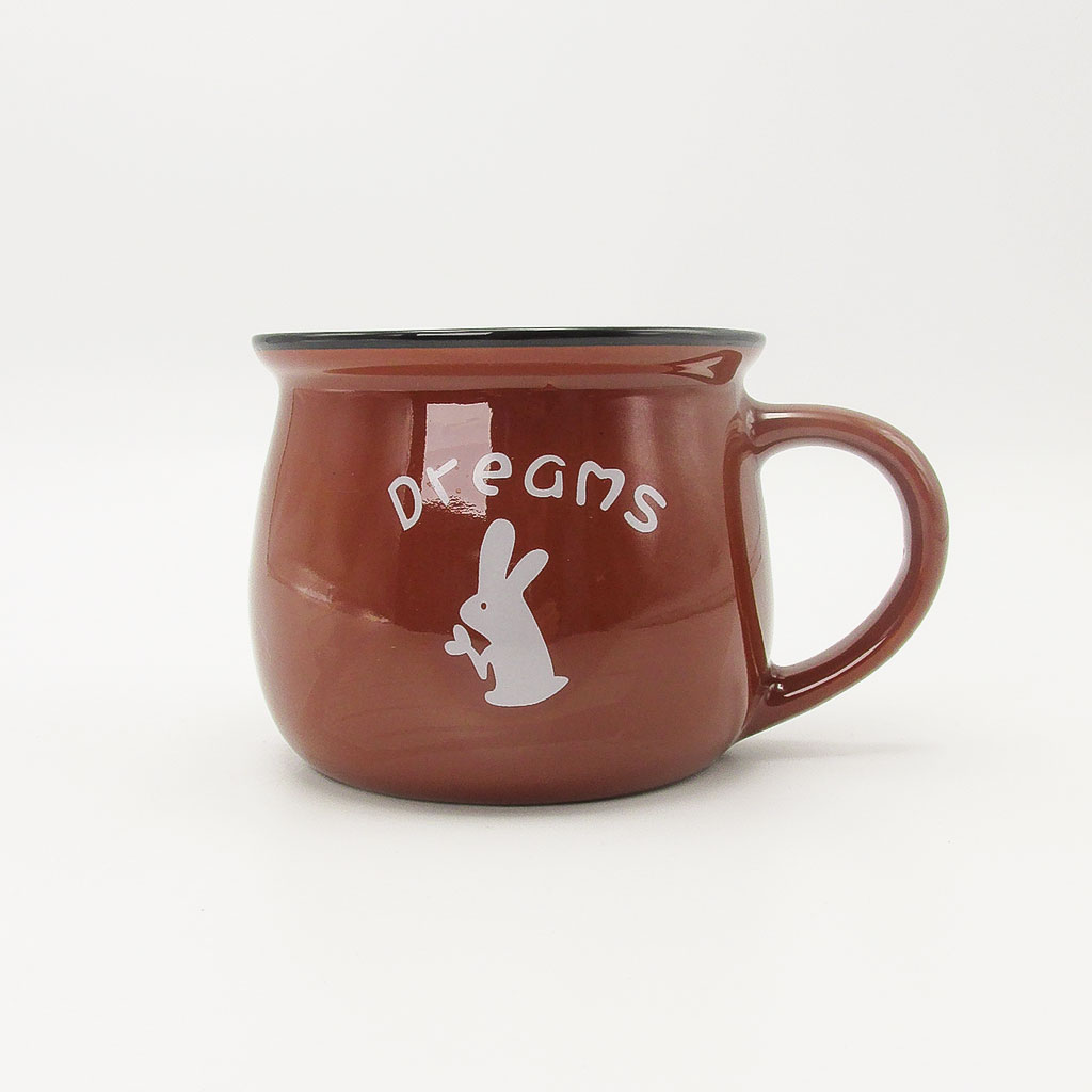 wholesale Lamas brown ceramic mug
