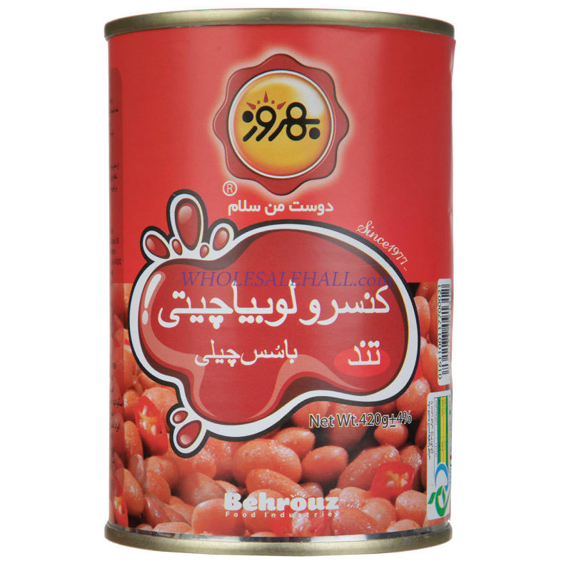 Canned Bean in Chili Sauce 390 Gg Behrouz