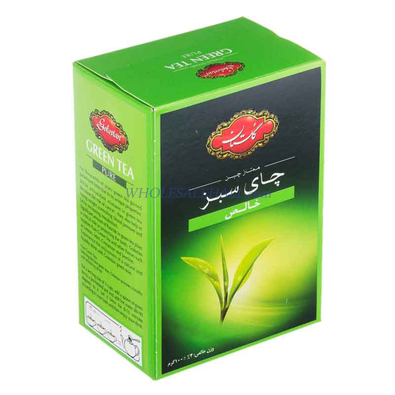 چاي سبز خالص 100  گرمي گلستان
