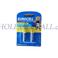 باتری کربن زینک نیم قلمی کارتی 2 عددی  EUROCELL