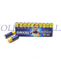 خرید عمده باتري زينك نيم قلمي شيرينك 10 عددي Eurocell 