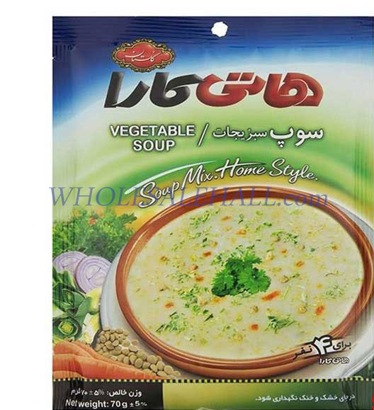 70 -gram hot vegetable soup