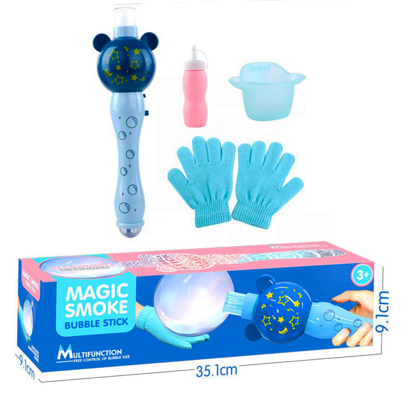 خرید عمده بازی مدل عصای جادویی حباب ساز طرح بخار در حباب