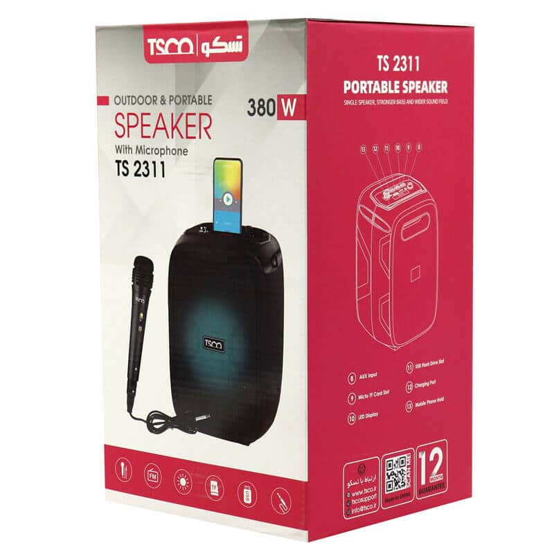 TSCO TSCO Portable Speaker with Microphone