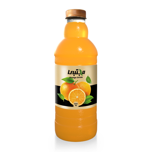 نوشیدنى بدون گاز پرتقال 1 لیتری برند مجتبی 