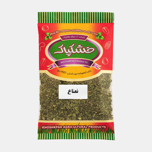 wholesale 70 grams dried mint with cellophane package from khoshkpak brand