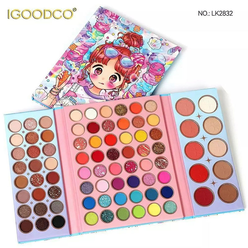 Ice Cream Girl Two Door Pallets Includes Shadow, Lipstick, Highlighter
