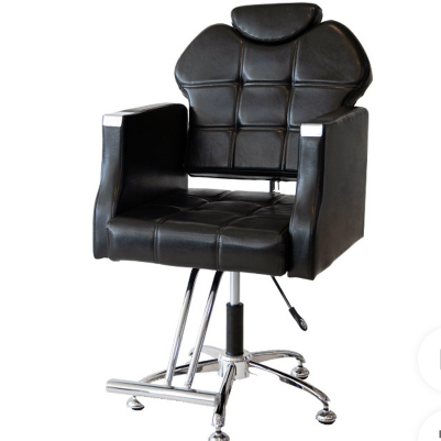 خرید عمده صندلی آرایشگاهی میکاپ گلایل پايه استيل کروم با پشتي فوم تزريقي سردابعاد:120×65×75سانتی متر