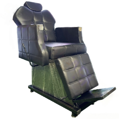 صندلی طرح برقی آرایشگاهی گلایل پایه ثابت چوبي با ابعاد110×75×70سانتی متر