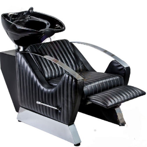 Hairdresser Seat Metal Metal Bowl with Electrostatic Color and Cold Injection Foam Dimensions: 95 x 67 x 105