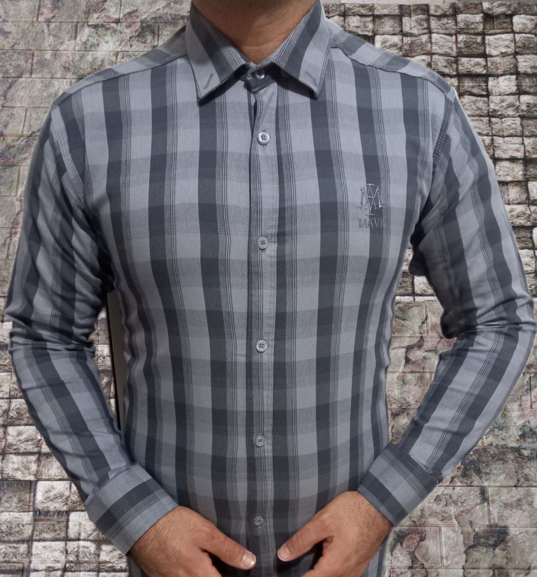 خرید عمده پیراهن چهارخانه پنبه کش گرم بالا آستین بلند دارای رنگبندی و سایزبندی