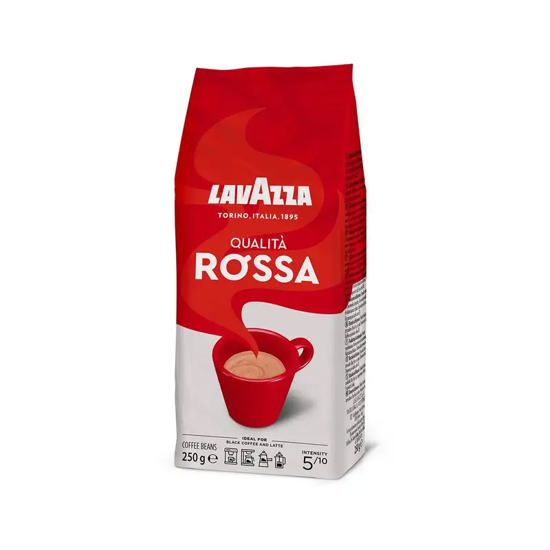 خرید عمده دانه های قهوه عربیکا Lavazza Rossa محصول هلند