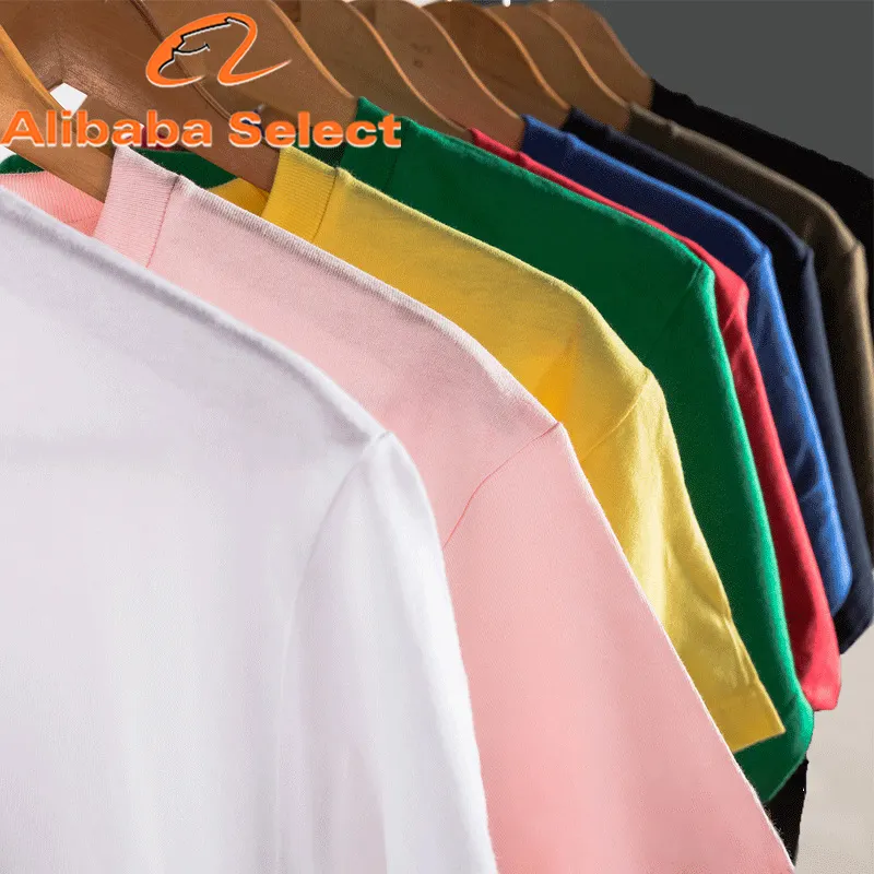 MT2006 جنس پنبه OEM MOQ 230 گرم 100% پنبه تی شرت ساده زنانه و مردانه سفارشی  رنگ بندی موجود در تصویر