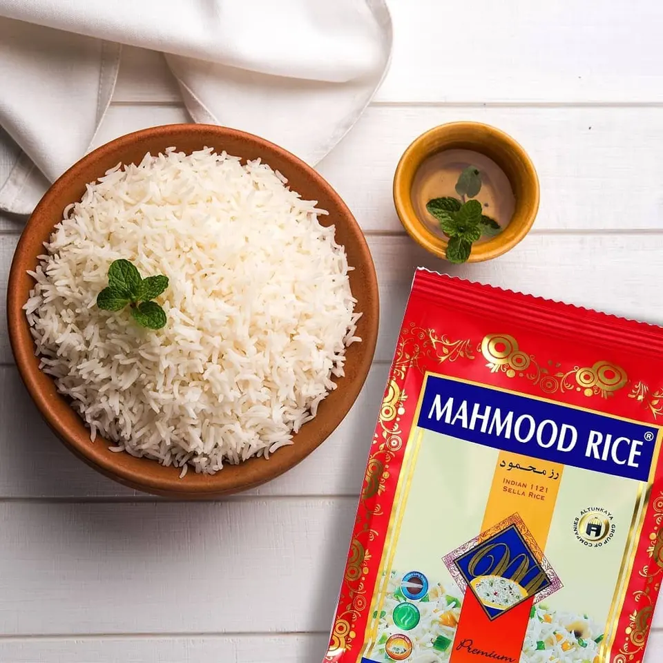 برنج باسماتی سفید معطر محمود با کیفیت برتر با بافت نرم