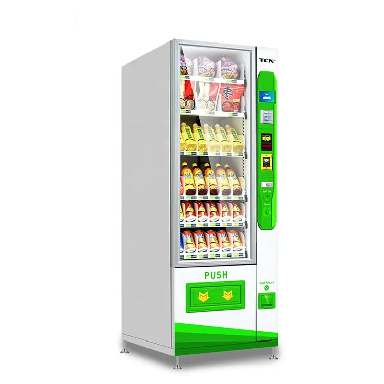 فروش دستگاه های تجاری کوچک دستگاه فروش نوشیدنی ترکیبی برای غذاها و نوشیدنی ها با صفحه لمسی ۲۲ اینچ