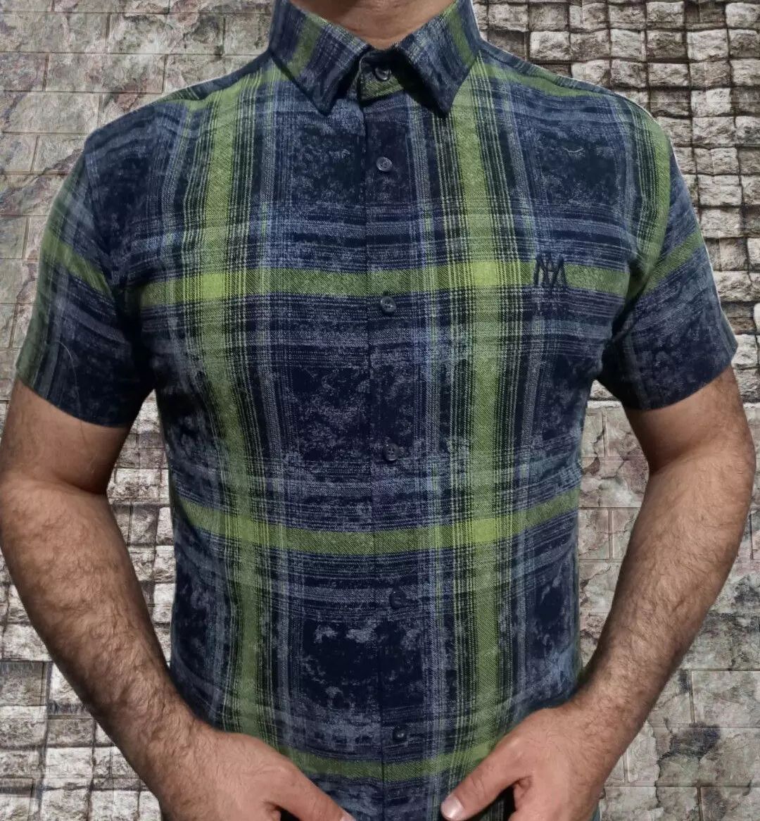 خرید عمده پیراهن ۴خانه کش چاپی دارای رنگ بندی سایزM.2L.XL.XXL