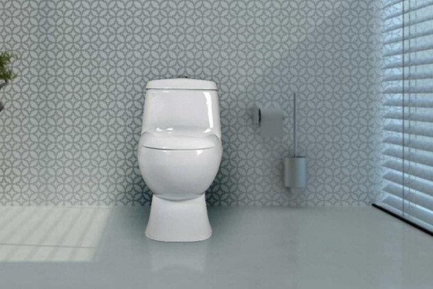 خرید عمده توالت فرنگی گلسار مدل پارمیس معمولي 68 واش داون + شیر بیده درجه2