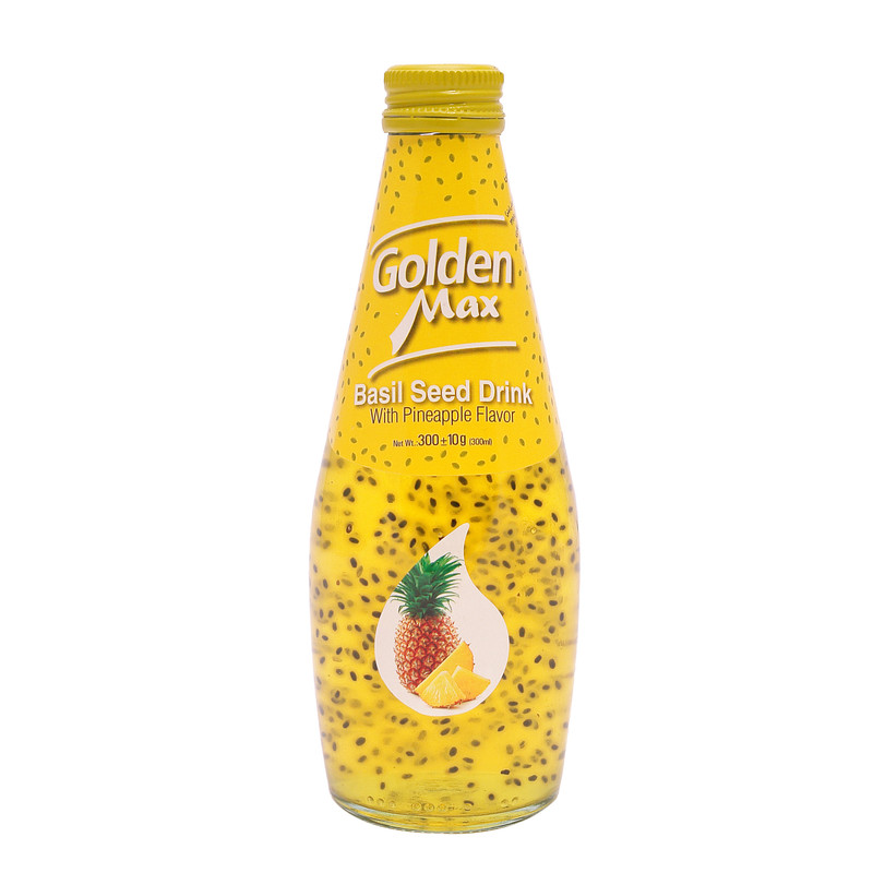نوشیدنی تخم شربتی آناناس گلدن مکس
