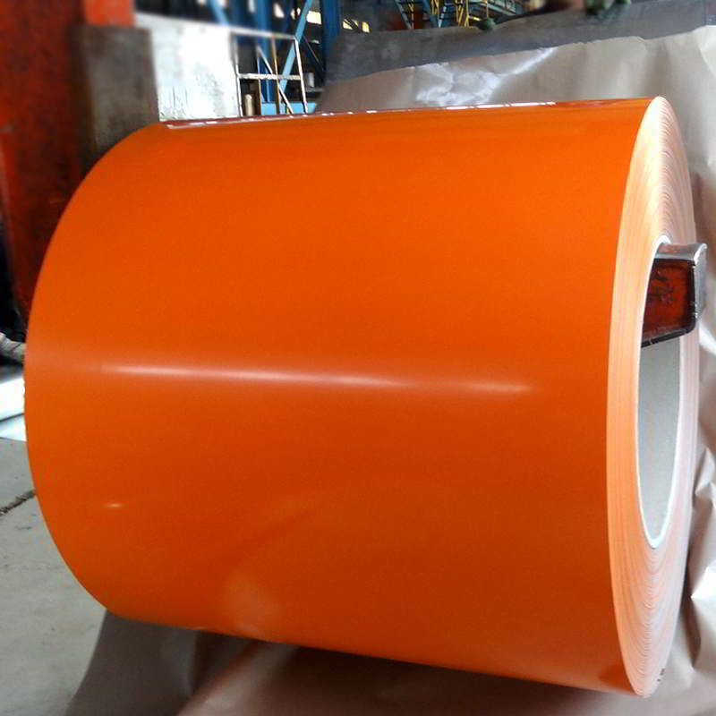 خرید عمده ورق رنگی نارنجی 0.48 رول 1250 فولاد بهمن
