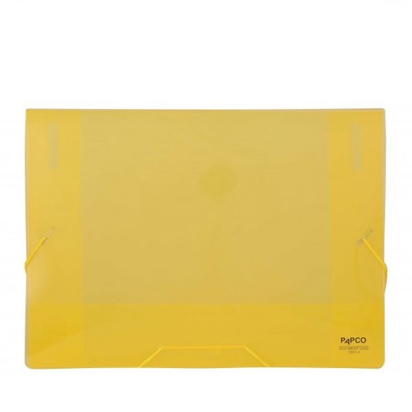 خرید عمده کیف مدارک کش دار شفاف پاپکو S 501-2T دارای رنگ بندی