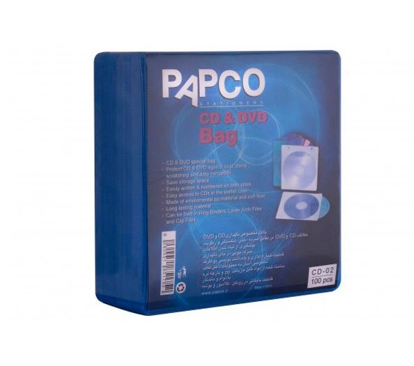 پاکت CD و DVD دو عددی پاپکو PAPCO