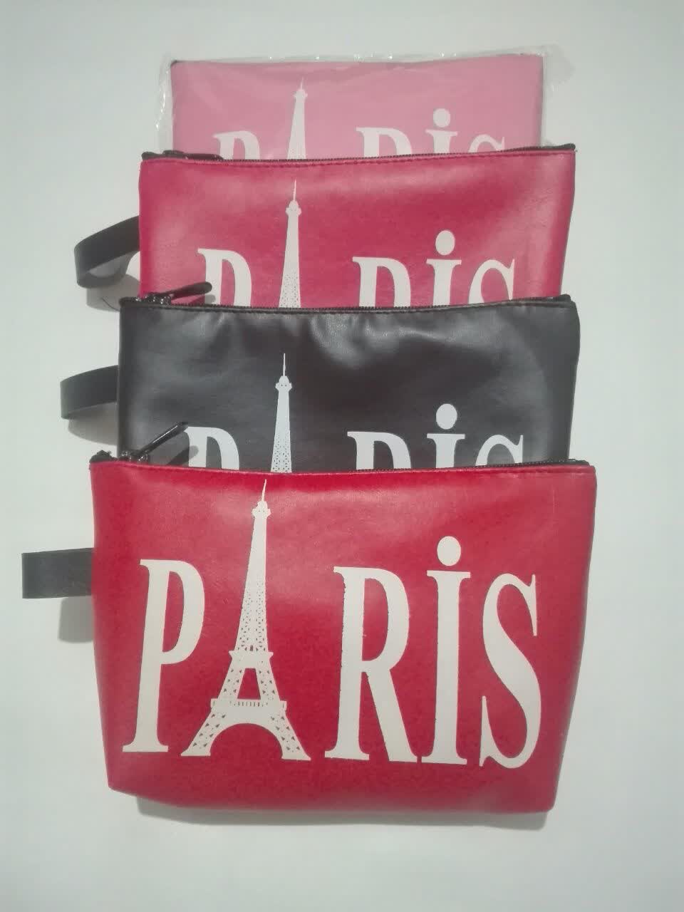 خرید عمده کیف ارایشی از جنس پارچه چرم مصنوعی دارای رنگبندی مدل paris