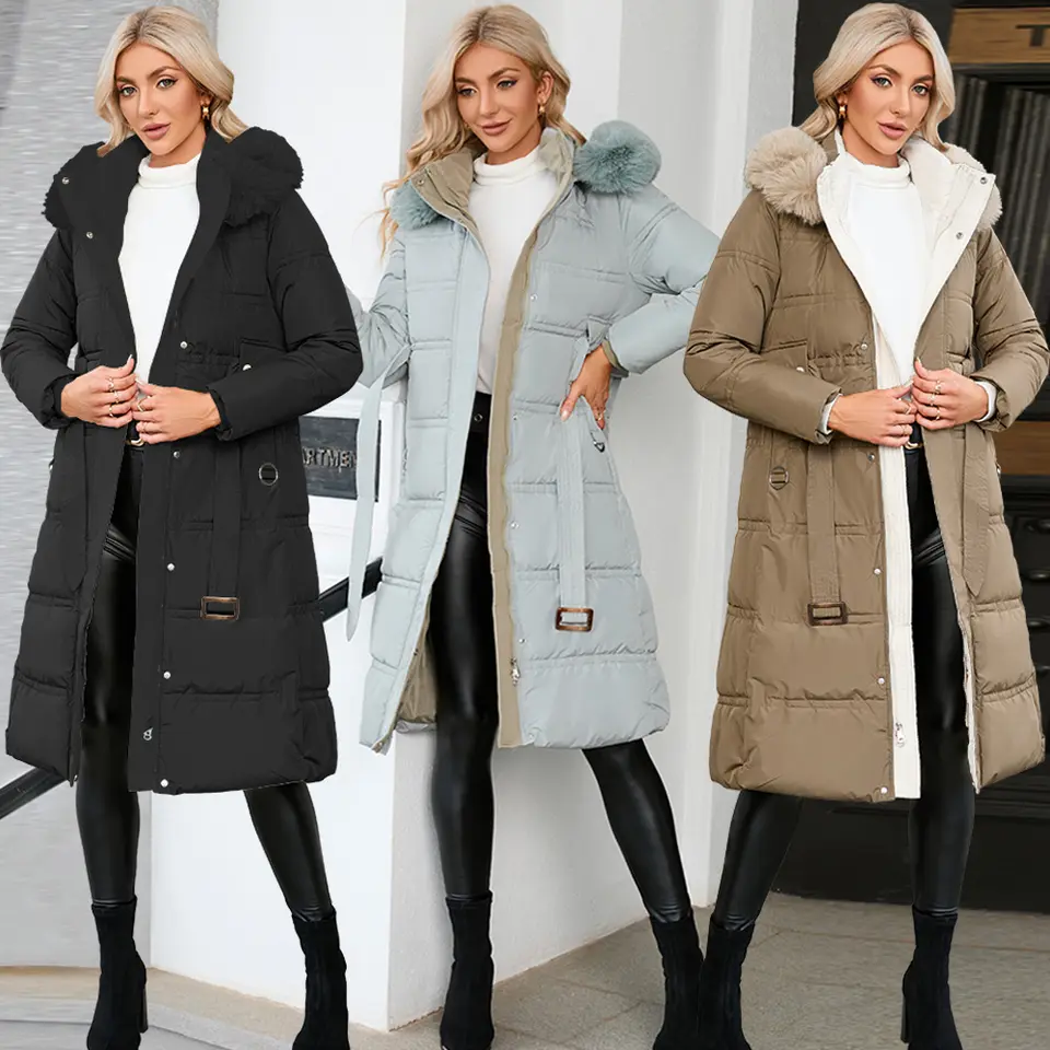 کت کلاهدار زمستانی زنانه سایز M S XS