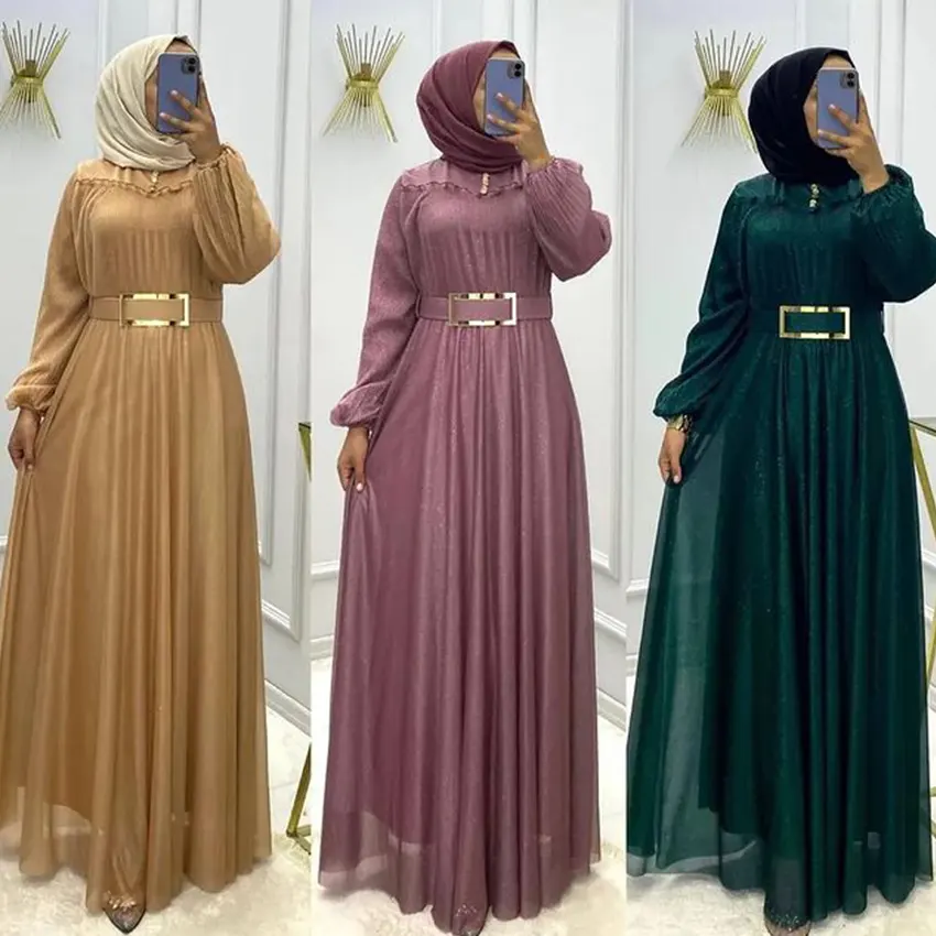 خرید عمده ردای  ترکی OEM لباس مسلمان رنگ بندی موجود در تصاویر سایز S M L