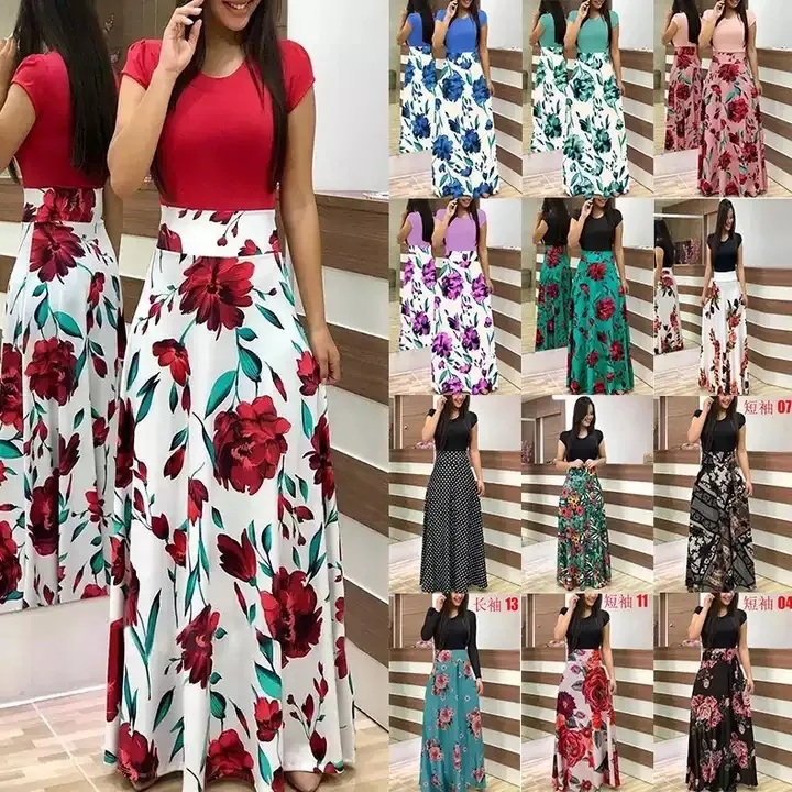 خرید عمده  لباس زنانه تابستانی رنگ بندی موجود در تصویر سایز S M L