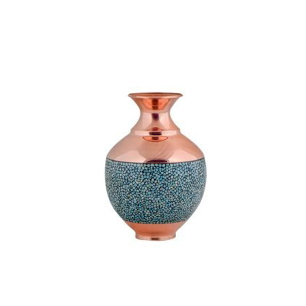 Turquoise vase cherry model 17 cm