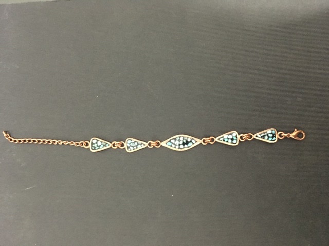 Turquoise train bracelet