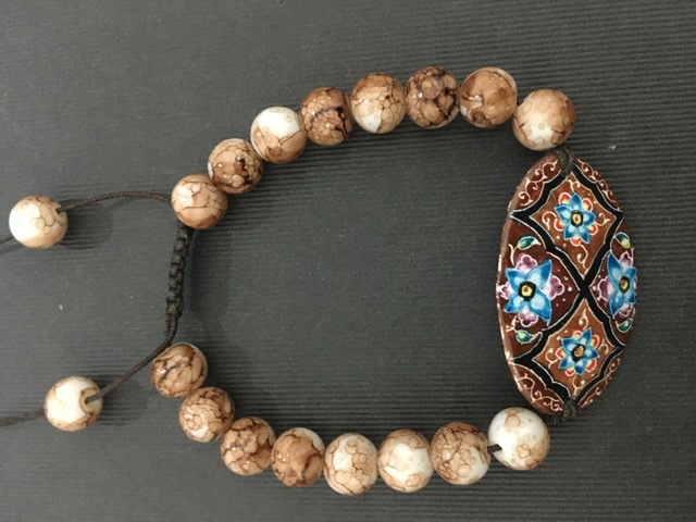 Copper and enamel bracelet design 2